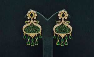 Kundan Earrings 08202 - KRISHNA'S SWETA JEWELLERY