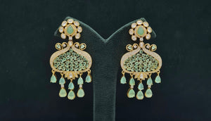 Kundan Earrings 08202 - KRISHNA'S SWETA JEWELLERY