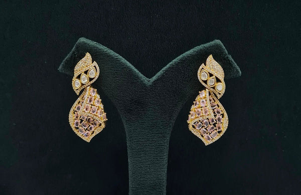 Kundan Earrings 08203 - KRISHNA'S SWETA JEWELLERY