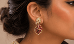 Kundan Earrings 08203 - KRISHNA'S SWETA JEWELLERY