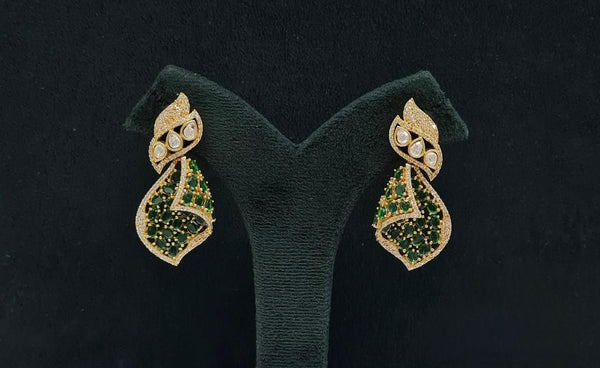 Kundan Earrings 08203 - KRISHNA'S SWETA JEWELLERY