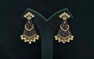 Kundan Earrings 08205 - KRISHNA'S SWETA JEWELLERY