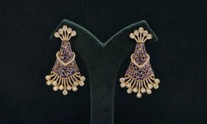 Kundan Earrings 08205 - KRISHNA'S SWETA JEWELLERY