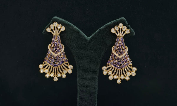 Kundan Earrings 08205 - KRISHNA'S SWETA JEWELLERY