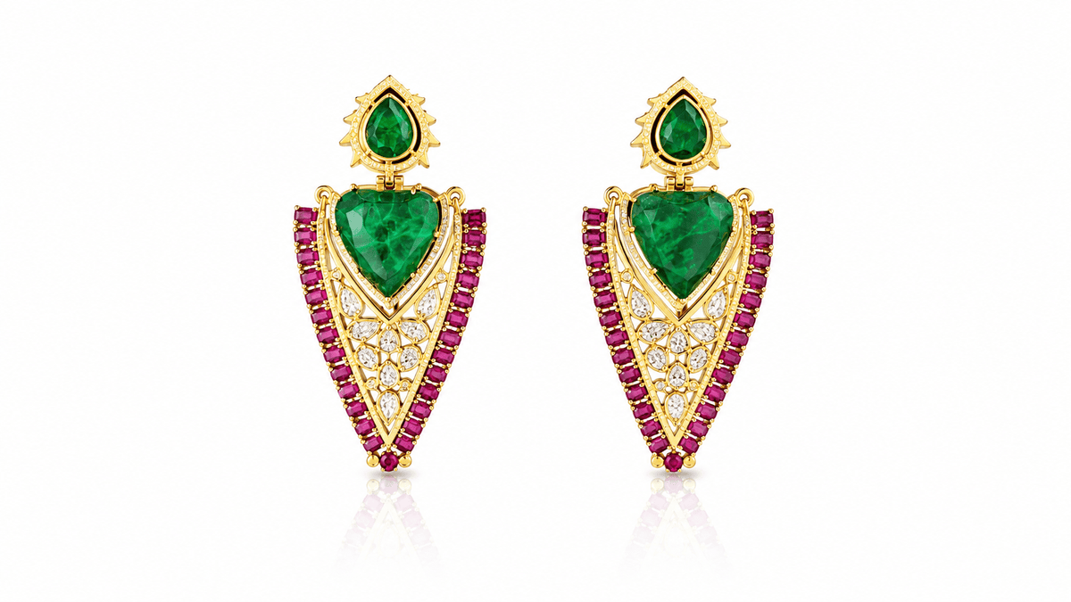Kundan Earrings 08206 - KRISHNA'S SWETA JEWELLERY