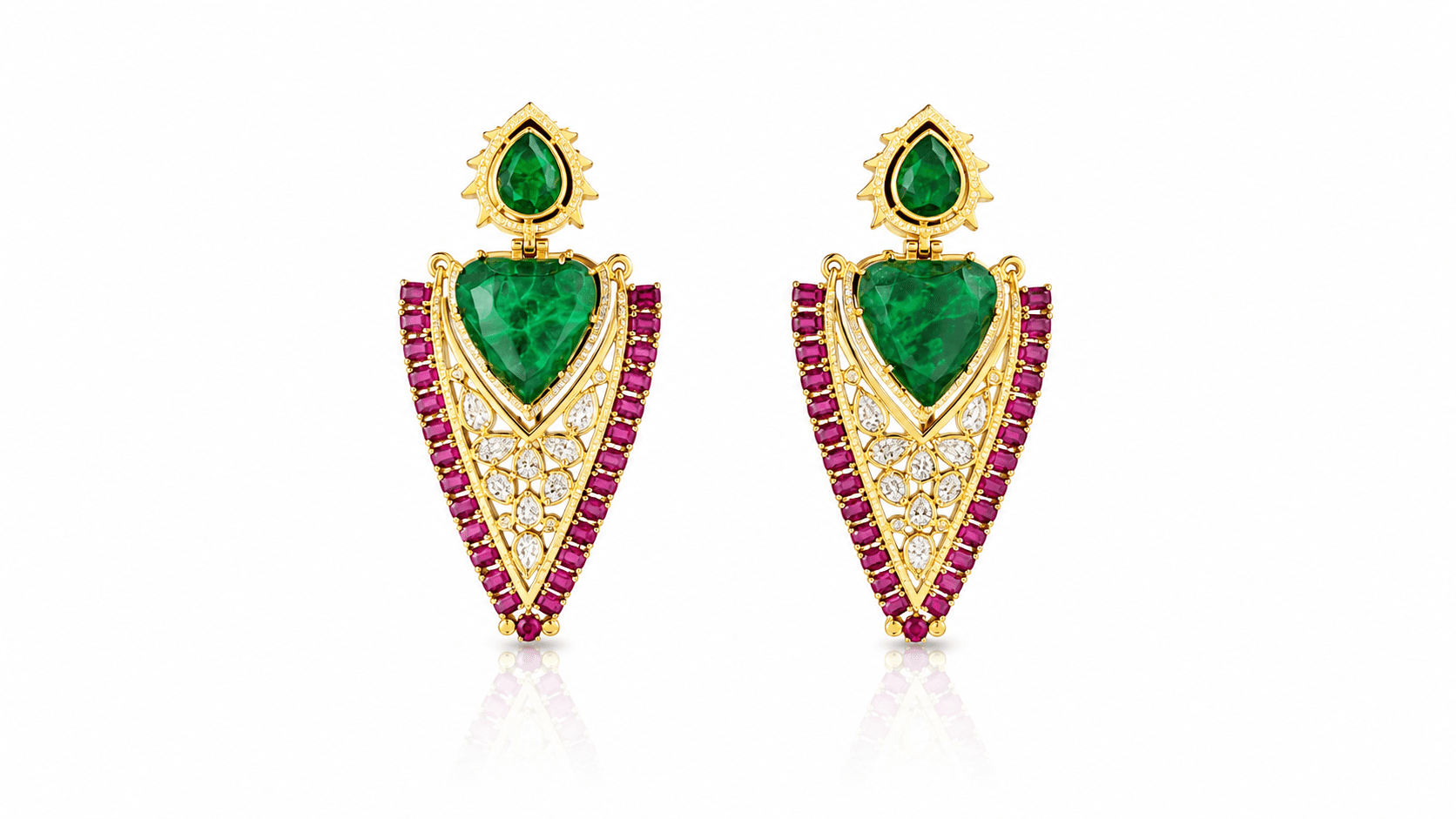 Kundan Earrings 08206 - KRISHNA'S SWETA JEWELLERY
