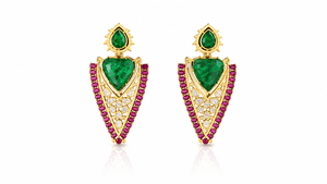 Kundan Earrings 08206 - KRISHNA'S SWETA JEWELLERY