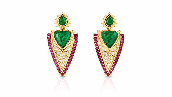 Kundan Earrings 08206 - KRISHNA'S SWETA JEWELLERY