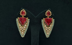 Kundan Earrings 08206 - KRISHNA'S SWETA JEWELLERY