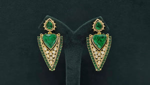 Kundan Earrings 08206 - KRISHNA'S SWETA JEWELLERY