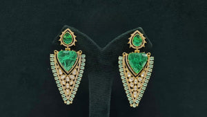 Kundan Earrings 08206 - KRISHNA'S SWETA JEWELLERY