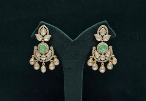 Kundan Earrings 08897 - KRISHNA'S SWETA JEWELLERY