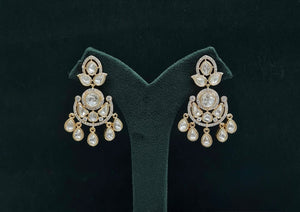 Kundan Earrings 08897 - KRISHNA'S SWETA JEWELLERY