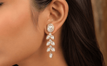 Kundan Earrings 08898 - KRISHNA'S SWETA JEWELLERY