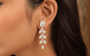 Kundan Earrings 08898 - KRISHNA'S SWETA JEWELLERY