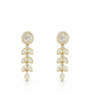 Kundan Earrings 08898 - KRISHNA'S SWETA JEWELLERY