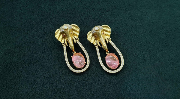 Kundan Earrings 08975 - KRISHNA'S SWETA JEWELLERY