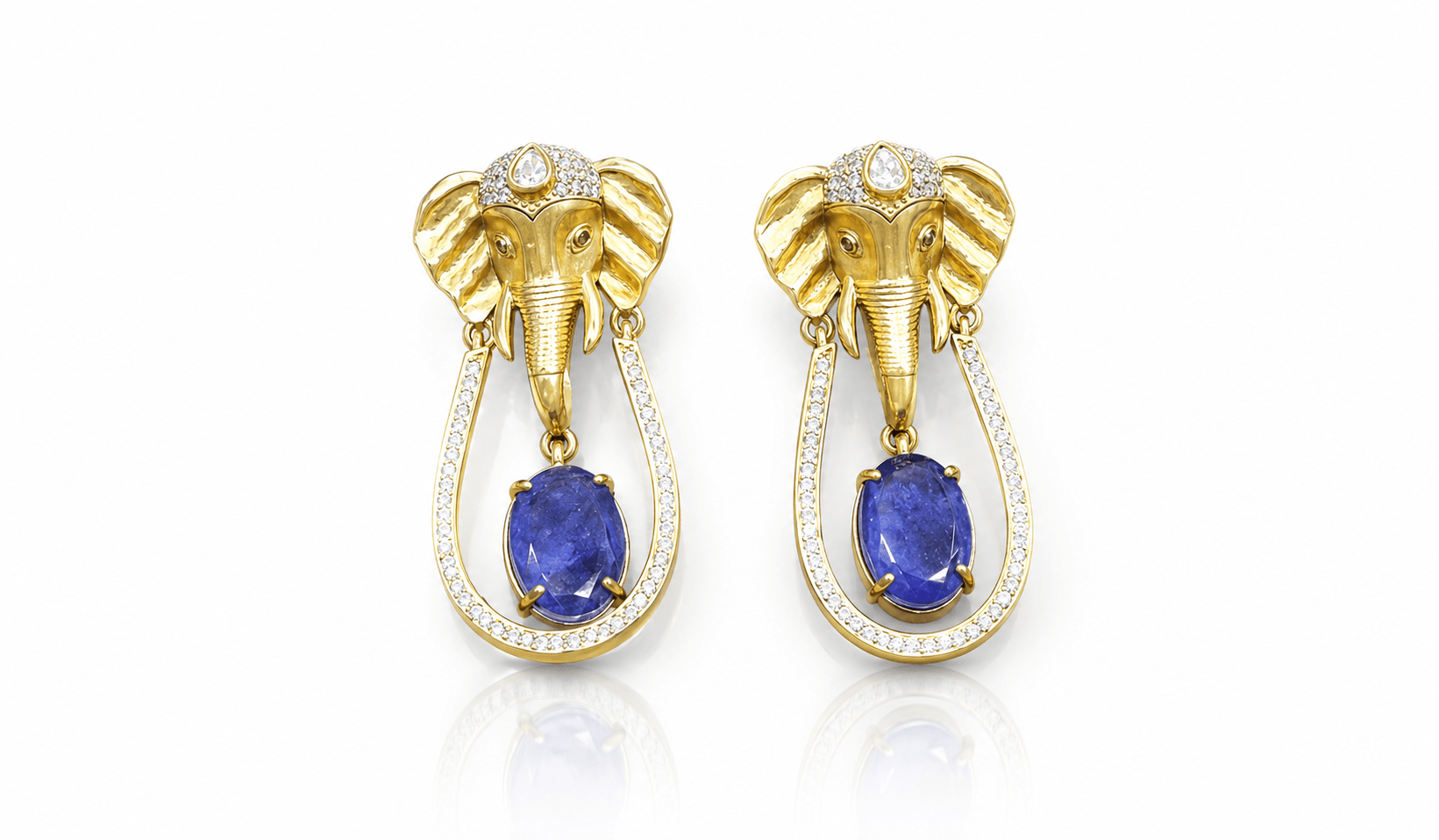 Kundan Earrings 08975 - KRISHNA'S SWETA JEWELLERY