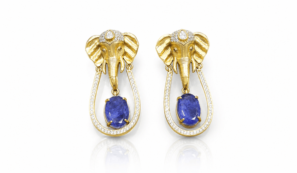 Kundan Earrings 08975 - KRISHNA'S SWETA JEWELLERY