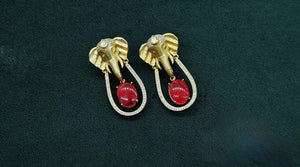 Kundan Earrings 08975 - KRISHNA'S SWETA JEWELLERY