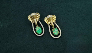 Kundan Earrings 08975 - KRISHNA'S SWETA JEWELLERY