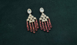 Kundan Earrings 08976 - KRISHNA'S SWETA JEWELLERY