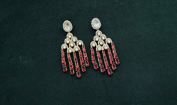 Kundan Earrings 08976 - KRISHNA'S SWETA JEWELLERY