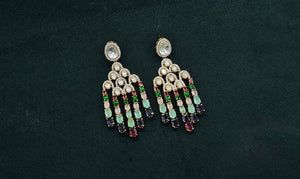 Kundan Earrings 08976 - KRISHNA'S SWETA JEWELLERY