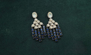 Kundan Earrings 08976 - KRISHNA'S SWETA JEWELLERY