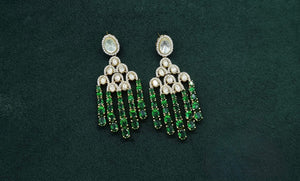 Kundan Earrings 08976 - KRISHNA'S SWETA JEWELLERY