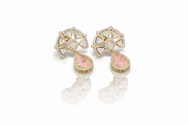 Kundan Earrings 09254 - KRISHNA'S SWETA JEWELLERY