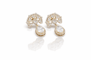 Kundan Earrings 09254 - KRISHNA'S SWETA JEWELLERY