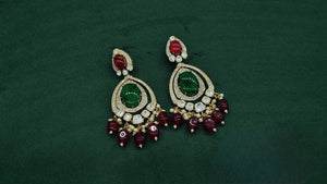 Kundan Earrings 09283 - KRISHNA'S SWETA JEWELLERY