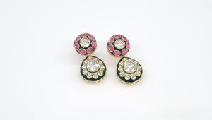 Kundan Earrings 09465 - KRISHNA'S SWETA JEWELLERY