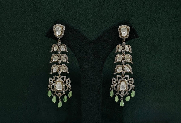 Kundan Earrings 09675 - KRISHNA'S SWETA JEWELLERY