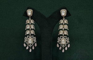 Kundan Earrings 09675 - KRISHNA'S SWETA JEWELLERY