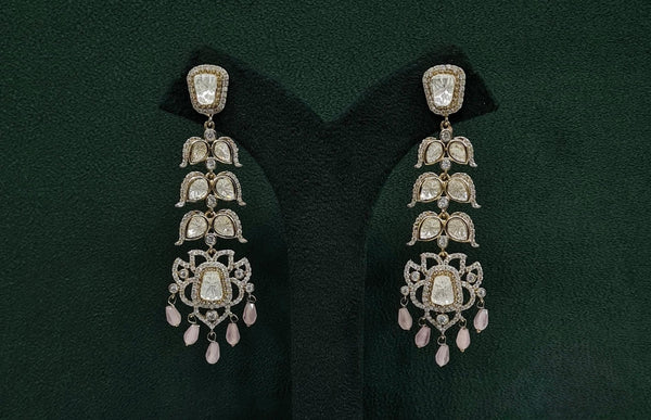 Kundan Earrings 09675 - KRISHNA'S SWETA JEWELLERY