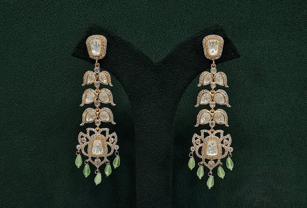 Kundan Earrings 09675 - KRISHNA'S SWETA JEWELLERY