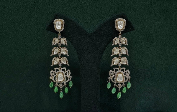Kundan Earrings 09675 - KRISHNA'S SWETA JEWELLERY