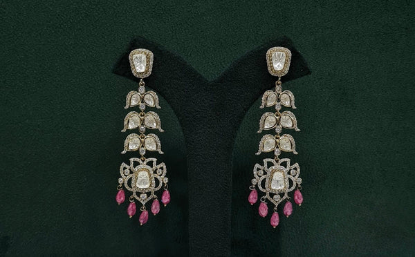 Kundan Earrings 09675 - KRISHNA'S SWETA JEWELLERY