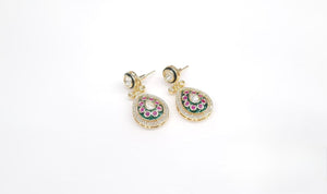 Kundan Earrings 11391 - KRISHNA'S SWETA JEWELLERY