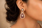 Kundan Earrings 11391 - KRISHNA'S SWETA JEWELLERY