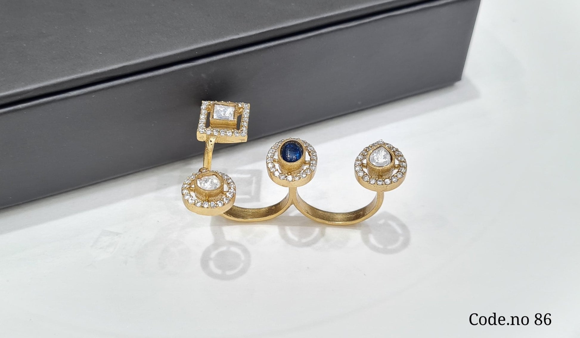 KUNDAN FINGER RING 00065 - KRISHNA'S SWETA JEWELLERY