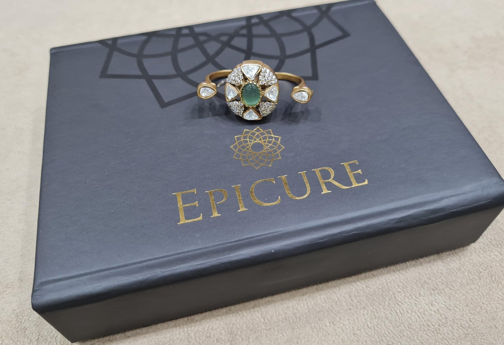 Kundan finger ring 00112 - KRISHNA'S SWETA JEWELLERY