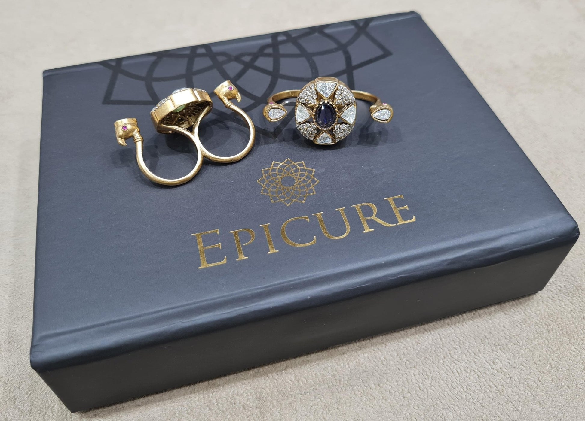 Kundan finger ring 00112 - KRISHNA'S SWETA JEWELLERY