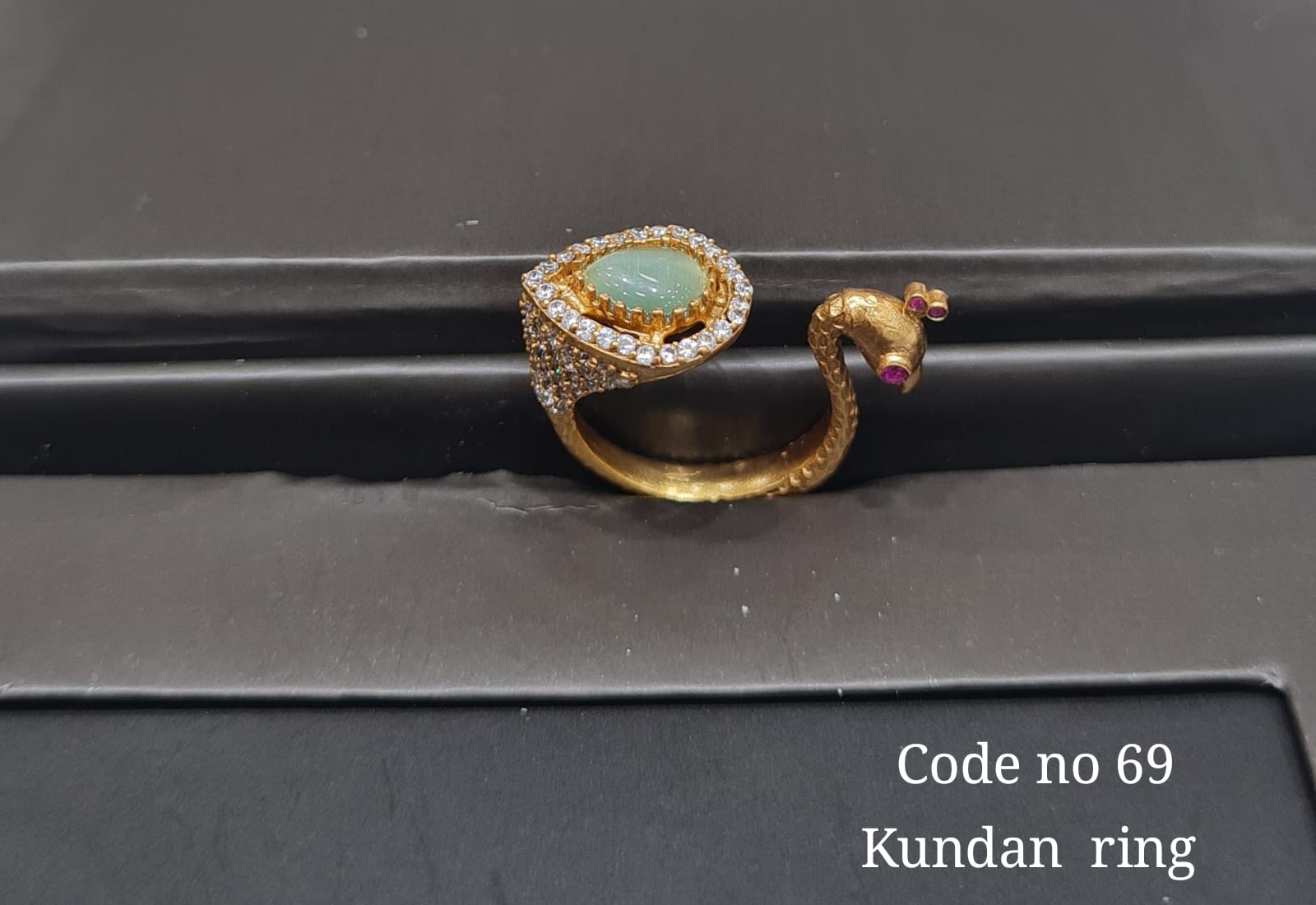 Kundan finger ring 00129 - KRISHNA'S SWETA JEWELLERY