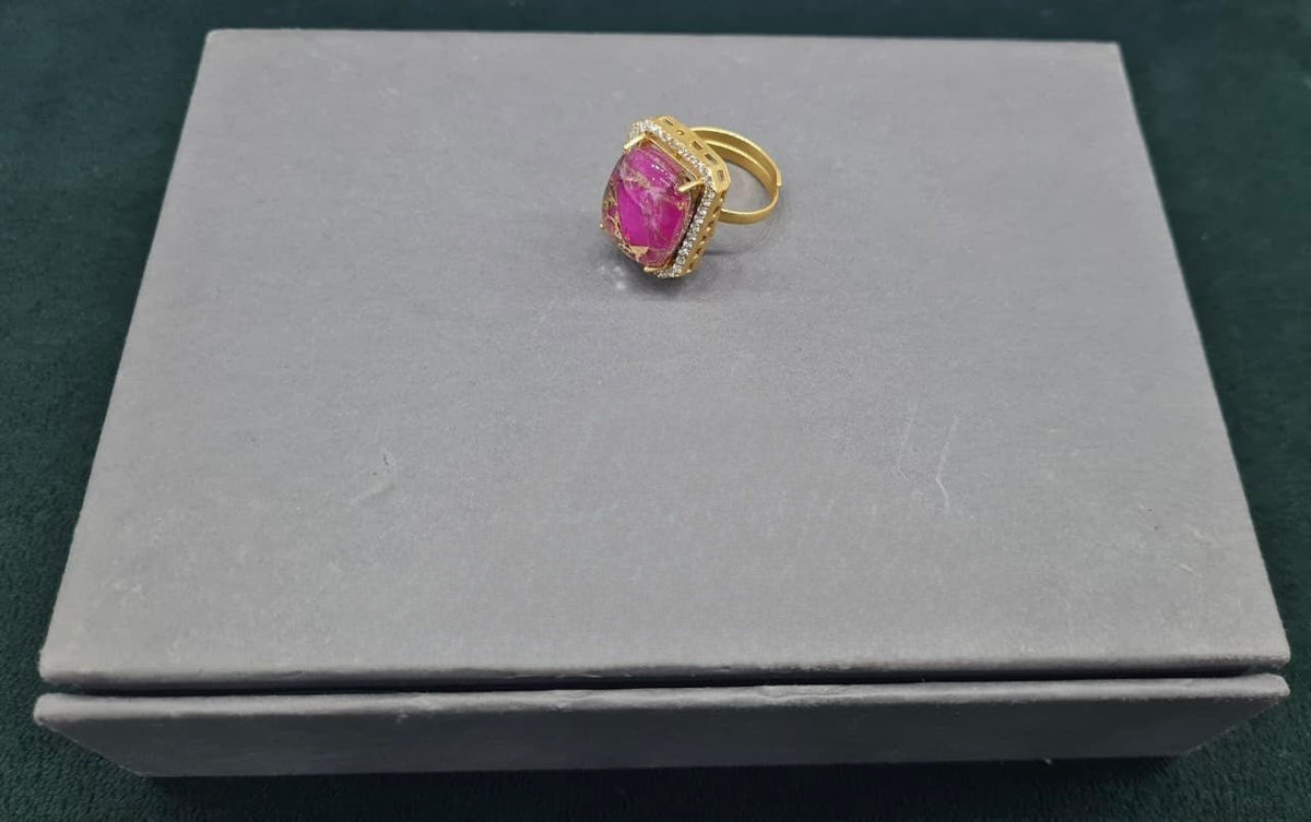 Kundan finger Ring 00261 - KRISHNA'S SWETA JEWELLERY