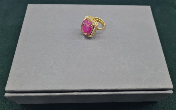 Kundan finger Ring 00261 - KRISHNA'S SWETA JEWELLERY