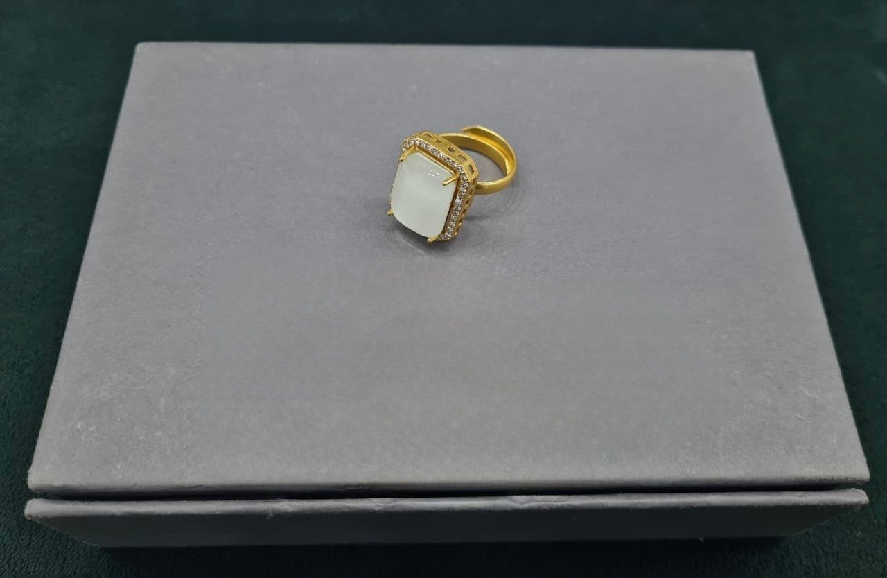 Kundan finger Ring 00261 - KRISHNA'S SWETA JEWELLERY