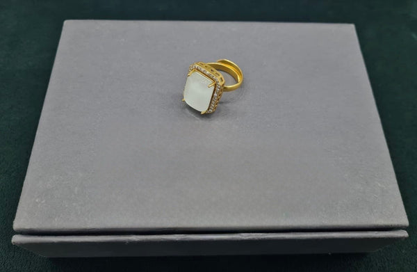 Kundan finger Ring 00261 - KRISHNA'S SWETA JEWELLERY